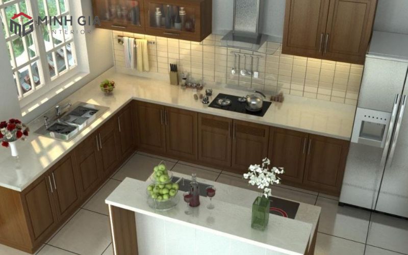 Thiết kế tủ bếp kiểu chữ G