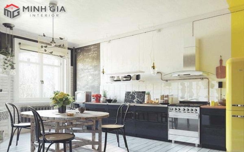 Chọn tủ phù hợp với phong cách nội thất nhà bếp