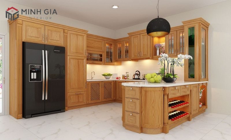 Tủ bếp gỗ đẹp