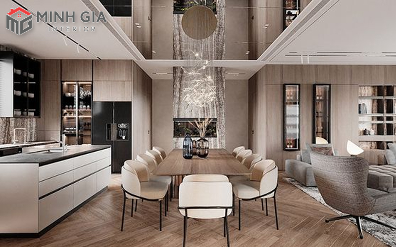 Nội thất biệt thự phong cách hiện đại