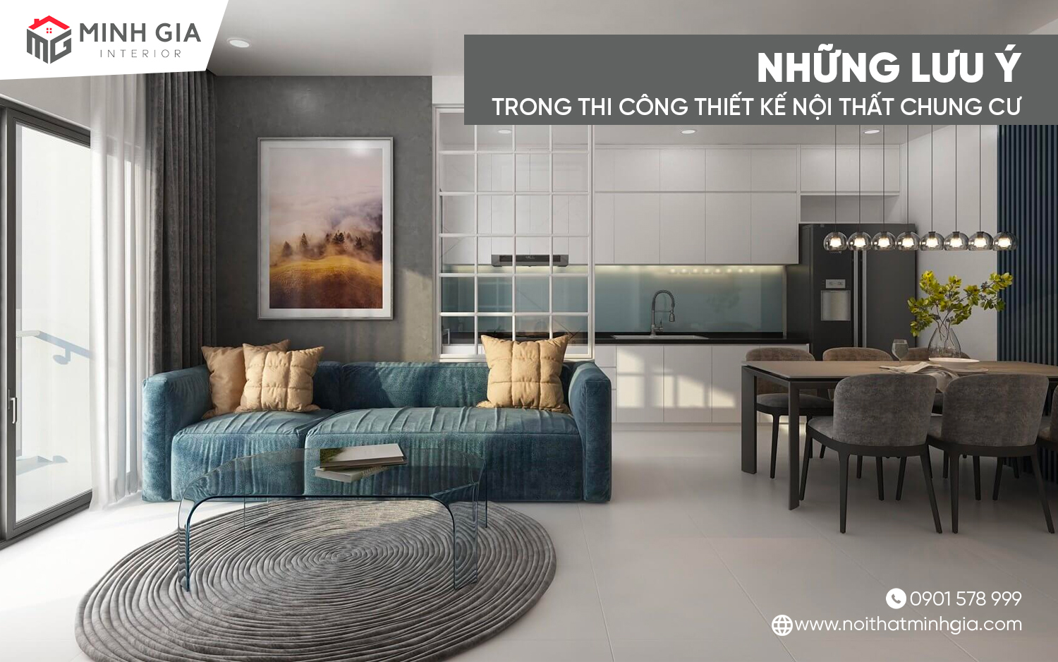 Những lưu ý trong thi công nội thất chung cư giá rẻ