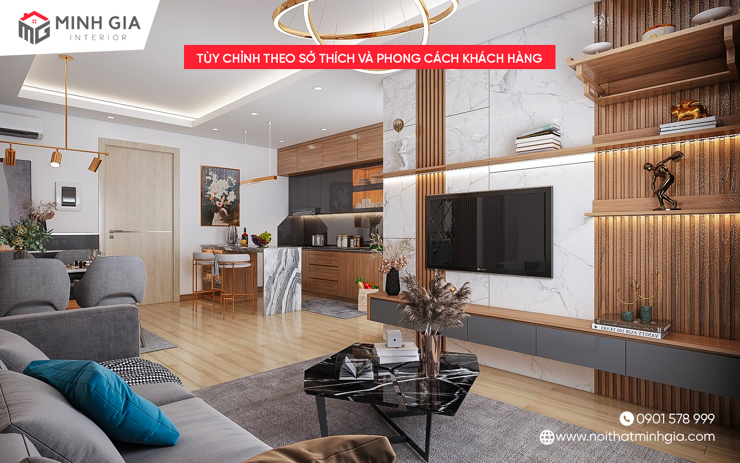 Ưu điểm của thiết kế nội thất chung cư giá rẻ theo yêu cầu