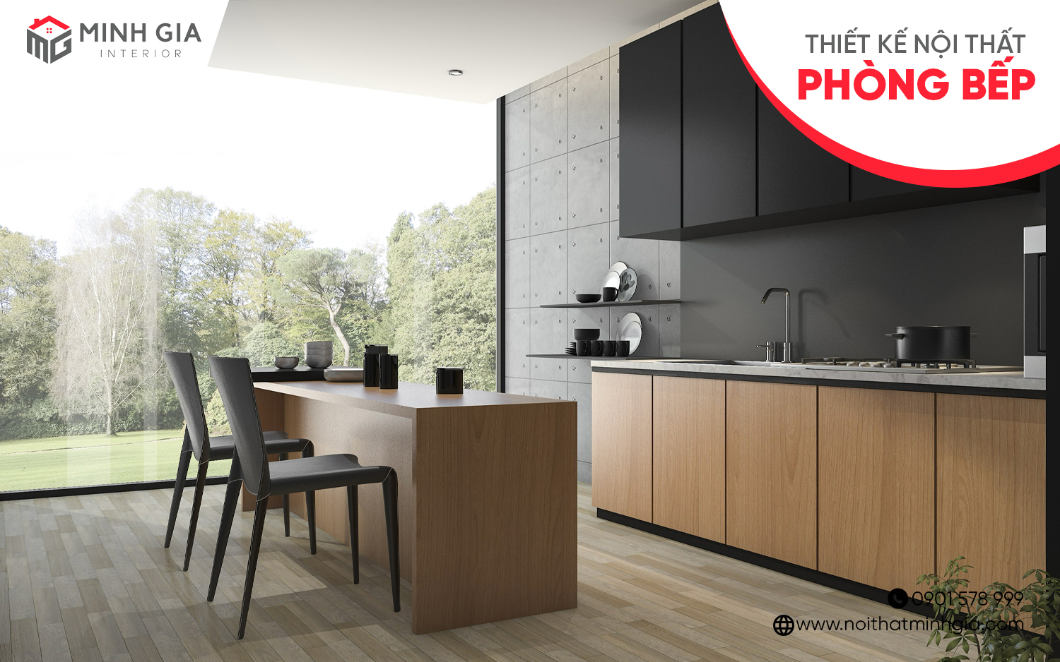 Thiết kế nội thất phòng bếp